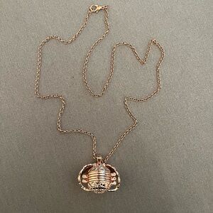 Rose Gold-tone Angel Wings Keepsake Fold Out Photo Locket